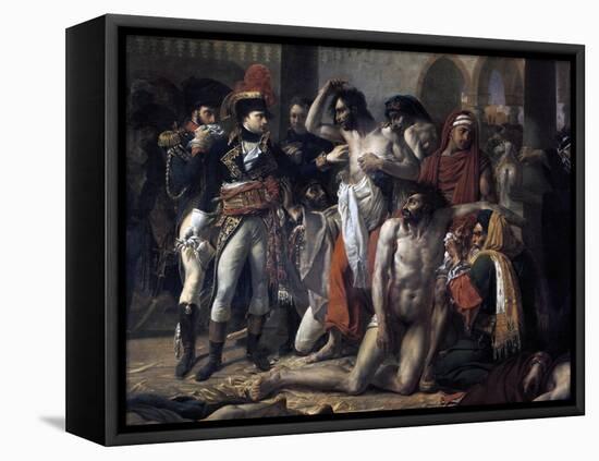 Napoleon Bonaparte Visiting the Plague Stricken of Jaffa, 11th March 1799, 1804-Antoine-Jean Gros-Framed Stretched Canvas