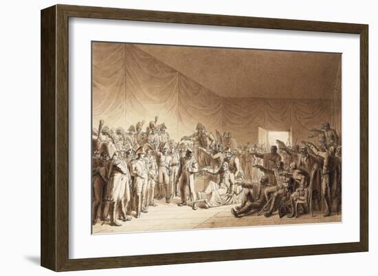 Napoleon Bonaparte Visiting Wounded at Battle of Jena-Benjamin Zix-Framed Giclee Print