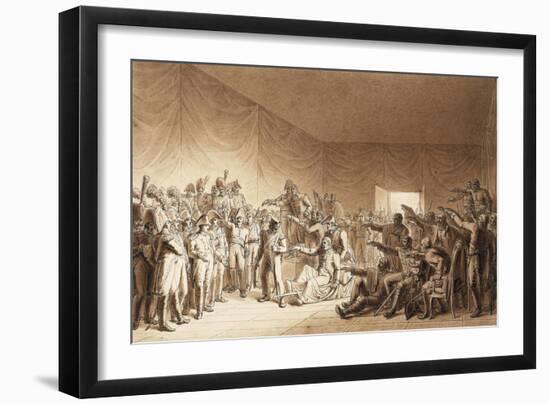 Napoleon Bonaparte Visiting Wounded at Battle of Jena-Benjamin Zix-Framed Giclee Print