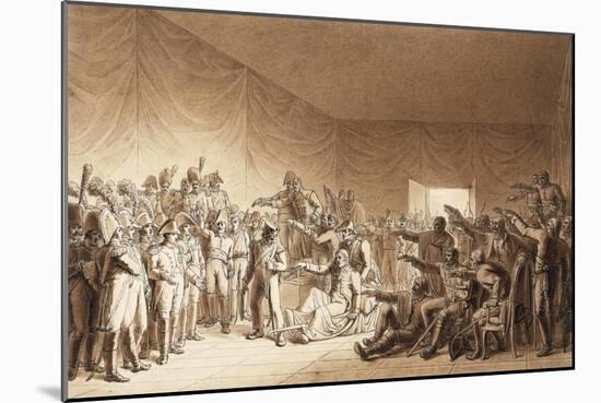 Napoleon Bonaparte Visiting Wounded at Battle of Jena-Benjamin Zix-Mounted Giclee Print