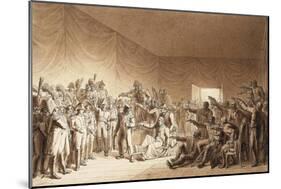Napoleon Bonaparte Visiting Wounded at Battle of Jena-Benjamin Zix-Mounted Giclee Print
