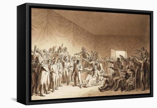 Napoleon Bonaparte Visiting Wounded at Battle of Jena-Benjamin Zix-Framed Stretched Canvas