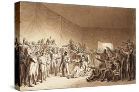 Napoleon Bonaparte Visiting Wounded at Battle of Jena-Benjamin Zix-Stretched Canvas