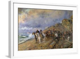 Napoleon Bonaparte Visits the Arsenal of Boulogne, by Maurice Orange-null-Framed Photographic Print