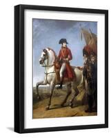 Napoleon Bonaparte with Soldiers after Battle of Marengo, 1800-Antoine-Jean Gros-Framed Giclee Print