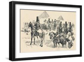 Napoleon Buonaparte at the Battle of the Pyramids, 1798, (1884)-Richard Caton II Woodville-Framed Giclee Print