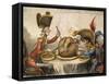 Napoleon Cartoon, 1805-James Gillray-Framed Stretched Canvas