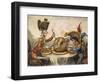 Napoleon Cartoon, 1805-James Gillray-Framed Giclee Print