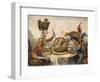 Napoleon Cartoon, 1805-James Gillray-Framed Giclee Print