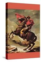 Napoleon Crosses The Great St. Bernard Pass-Jacques-Louis David-Stretched Canvas