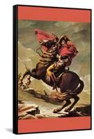 Napoleon Crosses The Great St. Bernard Pass-Jacques-Louis David-Framed Stretched Canvas