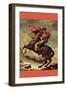 Napoleon Crosses The Great St. Bernard Pass-Jacques-Louis David-Framed Art Print