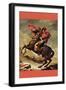 Napoleon Crosses The Great St. Bernard Pass-Jacques-Louis David-Framed Art Print