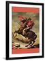 Napoleon Crosses The Great St. Bernard Pass-Jacques-Louis David-Framed Art Print