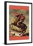 Napoleon Crosses The Great St. Bernard Pass-Jacques-Louis David-Framed Art Print