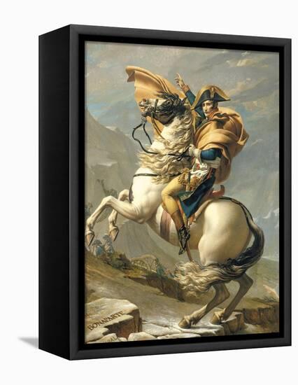 Napoleon Crossing the Alps at the St. Bernard Pass, 20th May 1800, circa 1800-01-Jacques-Louis David-Framed Stretched Canvas