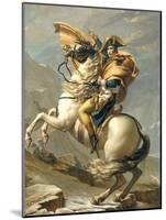 Napoleon Crossing the Alps at the St. Bernard Pass, 20th May 1800, circa 1800-01-Jacques-Louis David-Mounted Giclee Print