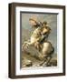 Napoleon Crossing the Alps at the St. Bernard Pass, 20th May 1800, circa 1800-01-Jacques-Louis David-Framed Premium Giclee Print