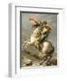 Napoleon Crossing the Alps at the St. Bernard Pass, 20th May 1800, circa 1800-01-Jacques-Louis David-Framed Premium Giclee Print