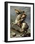 Napoleon Crossing the Alps at the St. Bernard Pass, May 20, 1800-Jacques Louis David-Framed Art Print