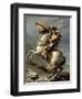 Napoleon Crossing the Alps at the St. Bernard Pass, May 20, 1800-Jacques Louis David-Framed Art Print