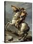 Napoleon Crossing the Alps at the St. Bernard Pass, May 20, 1800-Jacques Louis David-Stretched Canvas