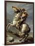 Napoleon Crossing the Alps at the St. Bernard Pass, May 20, 1800-Jacques Louis David-Framed Art Print