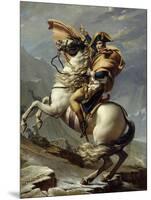 Napoleon Crossing the Alps at the St. Bernard Pass, May 20, 1800-Jacques Louis David-Mounted Art Print