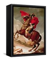 Napoleon Crossing the Alps, circa 1800-Jacques-Louis David-Framed Stretched Canvas