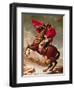 Napoleon Crossing the Alps, circa 1800-Jacques-Louis David-Framed Giclee Print