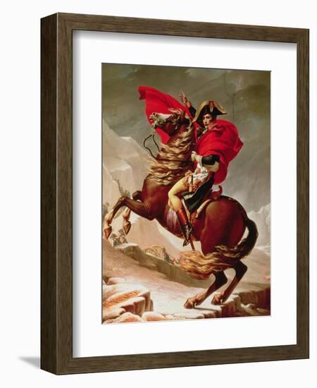 Napoleon Crossing the Alps, circa 1800-Jacques-Louis David-Framed Premium Giclee Print