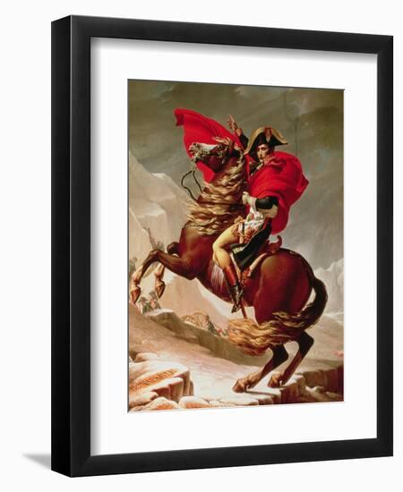 Napoleon Crossing the Alps, circa 1800-Jacques-Louis David-Framed Premium Giclee Print