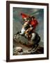 Napoleon Crossing the Alps, May 1800, 1802-03 (Oil on Canvas)-Jacques Louis David-Framed Giclee Print