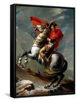 Napoleon Crossing the Alps, May 1800, 1802-03 (Oil on Canvas)-Jacques Louis David-Framed Stretched Canvas