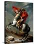 Napoleon Crossing the Alps, May 1800, 1802-03 (Oil on Canvas)-Jacques Louis David-Stretched Canvas