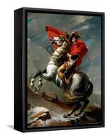 Napoleon Crossing the Alps, May 1800, 1802-03 (Oil on Canvas)-Jacques Louis David-Framed Stretched Canvas