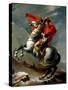 Napoleon Crossing the Alps, May 1800, 1802-03 (Oil on Canvas)-Jacques Louis David-Stretched Canvas