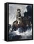 Napoleon Crossing the Alps-Paul Delaroche-Framed Stretched Canvas
