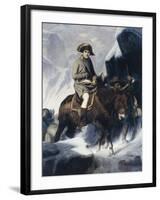 Napoleon Crossing the Alps-Paul Delaroche-Framed Giclee Print