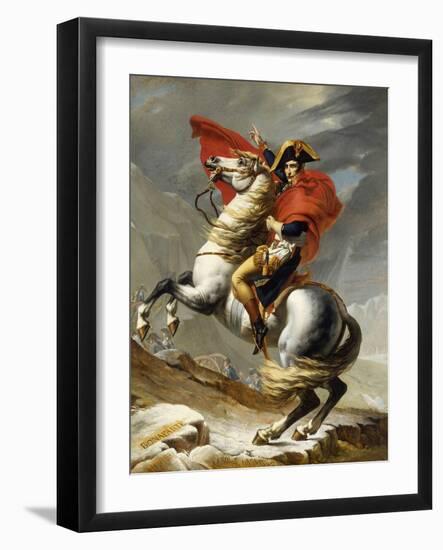 Napoleon Crossing the Grand Saint-Bernard Pass, 20 May 1800, 1802-Jacques-Louis David-Framed Giclee Print