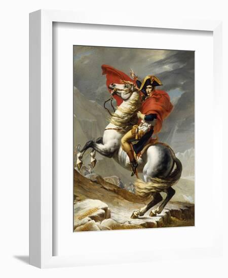 Napoleon Crossing the Grand Saint-Bernard Pass, 20 May 1800, 1802-Jacques-Louis David-Framed Giclee Print