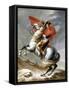 Napoleon Crossing the Saint-Bernard Pass-Jacques-Louis David-Framed Stretched Canvas