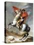 Napoleon Crossing the Saint-Bernard Pass-Jacques-Louis David-Stretched Canvas