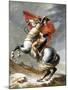 Napoleon Crossing the Saint-Bernard Pass-Jacques-Louis David-Mounted Giclee Print