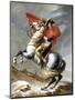 Napoleon Crossing the Saint-Bernard Pass-Jacques-Louis David-Mounted Giclee Print