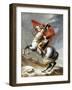 Napoleon Crossing the Saint-Bernard Pass-Jacques-Louis David-Framed Giclee Print