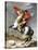 Napoleon Crossing the Saint-Bernard Pass-Jacques-Louis David-Stretched Canvas