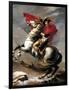 Napoleon Crossing the Saint Bernard-Jacques-Louis David-Framed Art Print