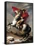 Napoleon Crossing the Saint Bernard-Jacques-Louis David-Framed Stretched Canvas