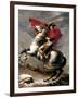 Napoleon Crossing the Saint Bernard-Jacques-Louis David-Framed Art Print